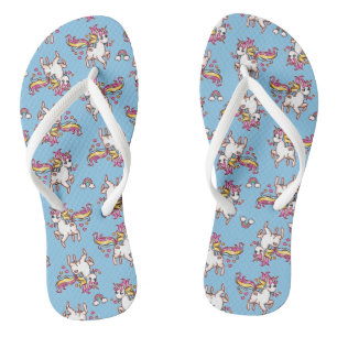 The Majestic Llamacorn Flip Flops
