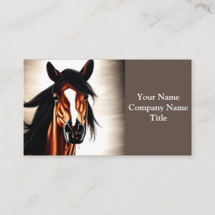 The Majestic Mustang - The Spirt Of Freedom Business Card