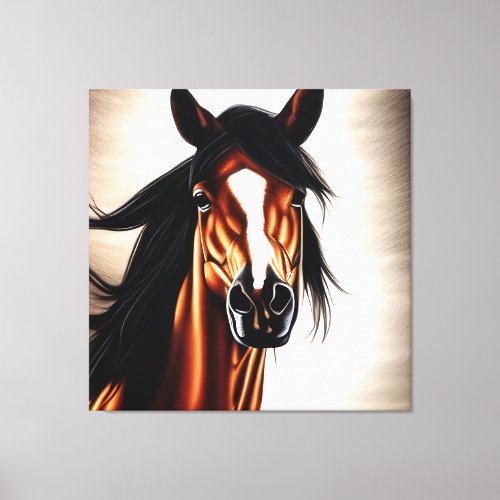 The Majestic Mustang _ The Spirt Of Freedom Canvas Print