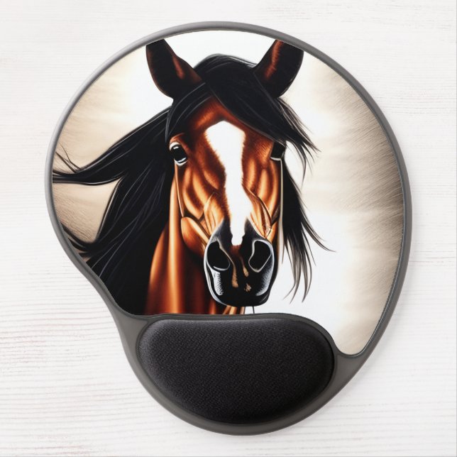 The Majestic Mustang - The Spirt Of Freedom Gel Mouse Pad (Front)