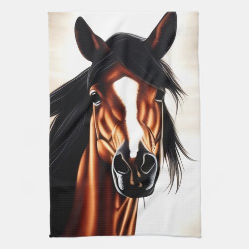 The Majestic Mustang _ The Spirt Of Freedom Kitchen Towel