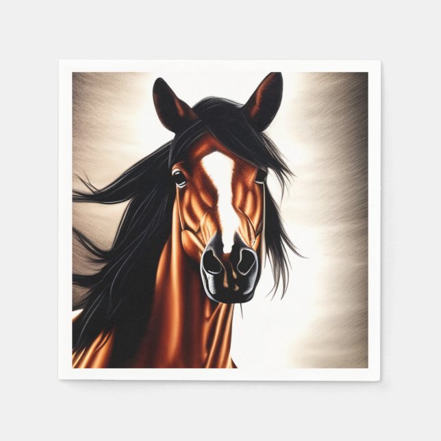 The Majestic Mustang - The Spirt Of Freedom Napkins (Front)