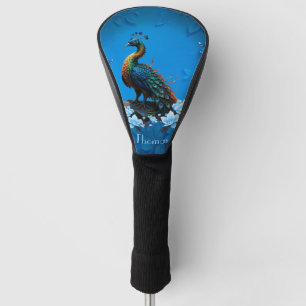 The majestic peacock: A play of colors in nature. Golf Head Cover