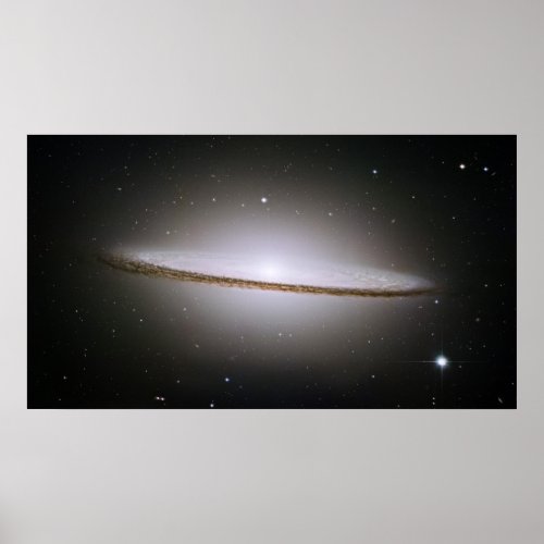 The Majestic Sombrero Galaxy M104 Poster