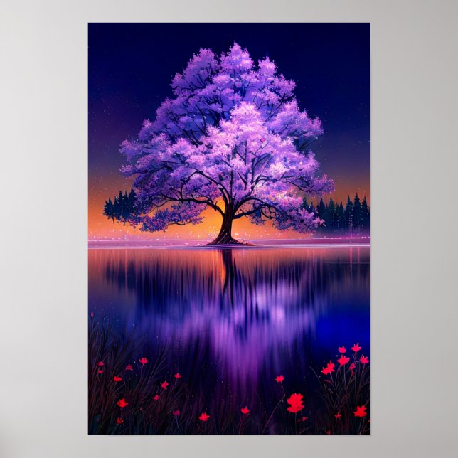 The Majestic Tree in the Calm Swamp Poster (Front)
