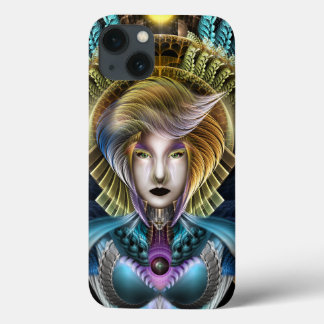 The Majesty Of Trilia Fractal Fantasy Portrait iPhone 13 Case
