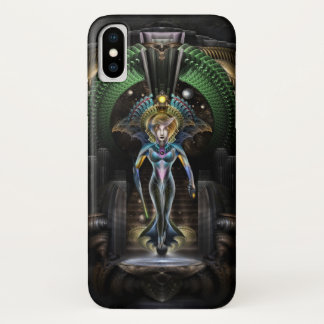 The Majesty Of Trilia Fractal Fantasy Portrait iPhone X Case