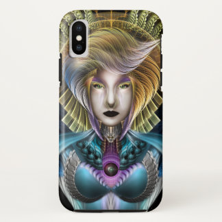 The Majesty Of Trilia Fractal Fantasy Portrait iPhone XS Case