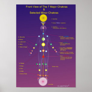 The Major and Minor Chakras Poster