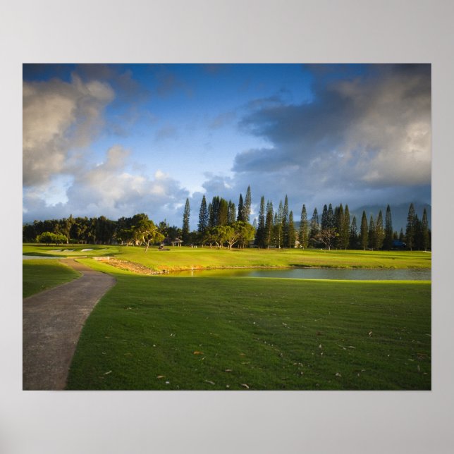 The Makai golf course in Princeville Poster (Front)