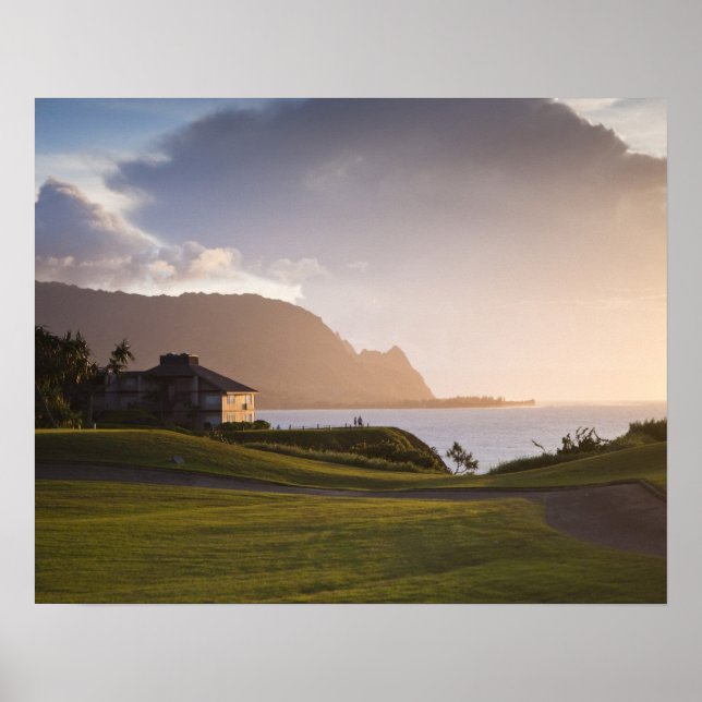 The Makai golf course in Princeville Poster (Front)