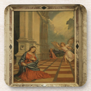 The Malchiostro Annunciation, c.1520 (oil on panel Drink Coaster