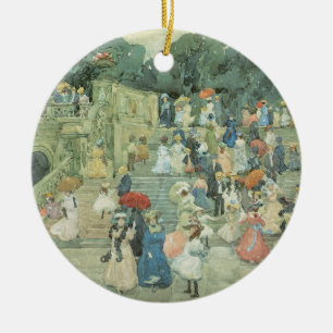The Mall, Central Park by Maurice Prendergast Ceramic Ornament