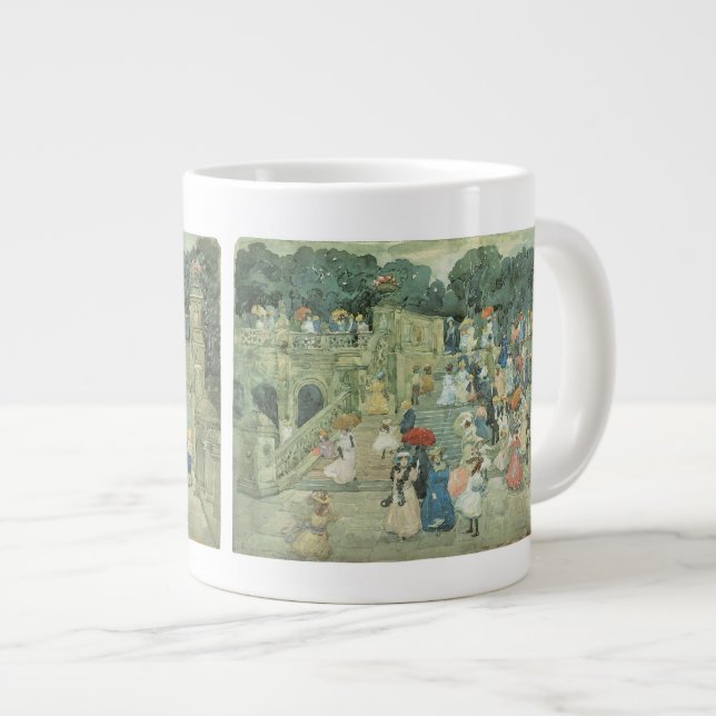 The Mall, Central Park by Maurice Prendergast Giant Coffee Mug (Front Right)