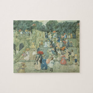 The Mall, Central Park by Maurice Prendergast Jigsaw Puzzle
