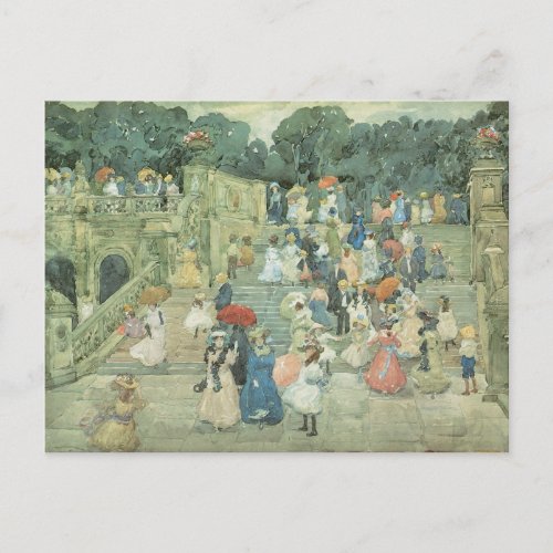 The Mall Central Park by Maurice Prendergast Postcard