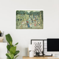 The Mall, Central Park by Maurice Prendergast