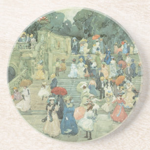 The Mall, Central Park by Maurice Prendergast Sandstone Coaster