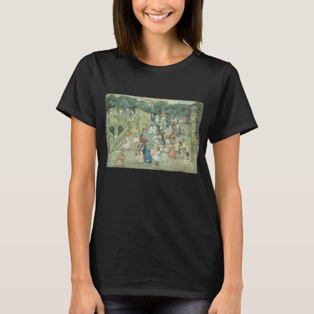 The Mall, Central Park by Maurice Prendergast T-Shirt (Front)