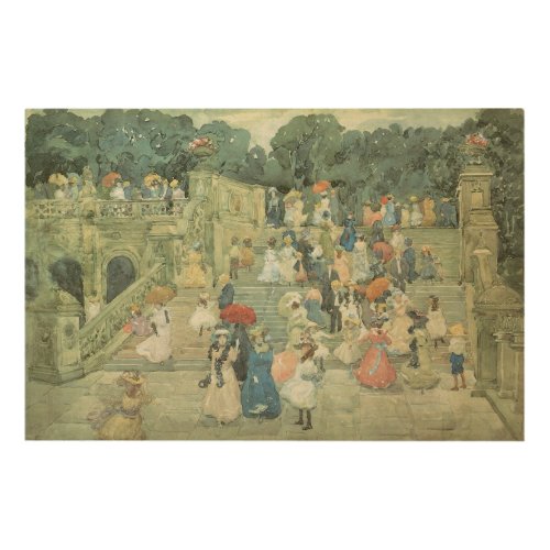 The Mall Central Park by Maurice Prendergast Wood Wall Decor