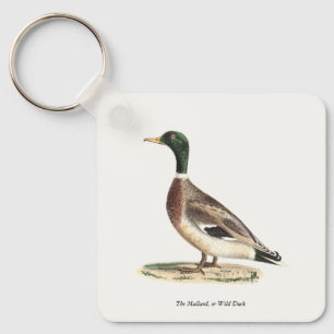 The Mallard or Wild Duck (Anas platyrhynchos) Keychain