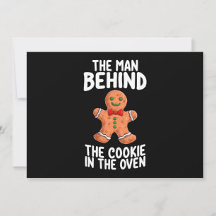The Man Behind The Cookie In The Oven Christmas Pr Invitation