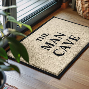 The Man Cave Funny Saying Father's Day Fiber Doormat