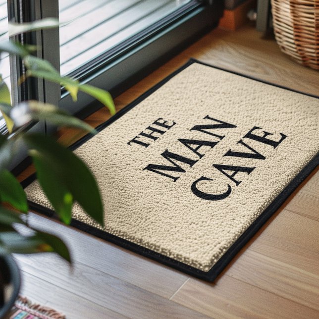 The Man Cave Funny Saying Father's Day Fiber Doormat (Creator Uploaded)