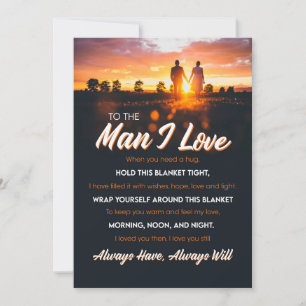 The Man I Love To The Man I Love That I Love You Holiday Card