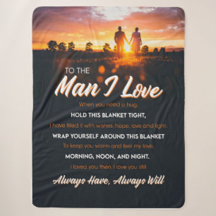 The Man I Love To The Man I Love That I Love You Sherpa Blanket