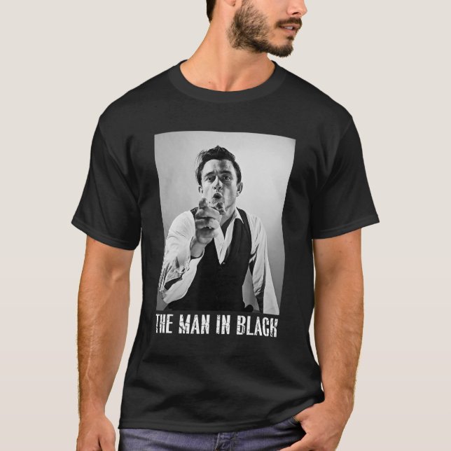 The Man In Black - Johnny Tees Cash Country shirt (Front)