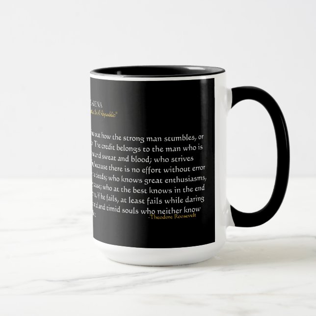 THE MAN IN THE ARENA Mug (Right)