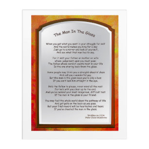 The Man In The Glass Acrylic Print