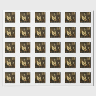 The Man in the Iron Mask and his dog, Bob. Wrapping Paper