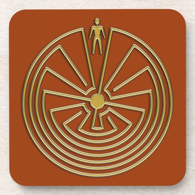 The Man in the Maze - gold Coaster (Front)