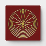 The Man In The Maze - Gold Plaque at Zazzle