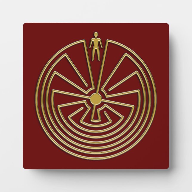 The Man in the Maze - gold Plaque (Front)