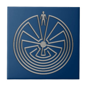 The Man in the Maze - silver Tile
