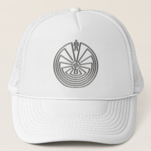 The Man in the Maze _ silver Trucker Hat