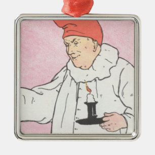 The Man in the Moon looked out of the moon Metal Ornament