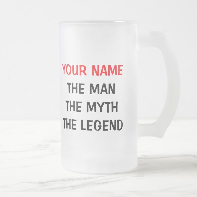 The man myth legend beer mug for 50th Birthday men (Right)