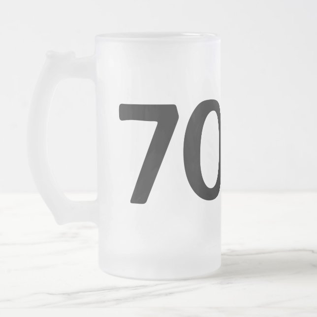 The man myth legend beer mug for 70th Birthday men (Left)