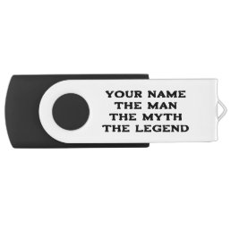 The man myth legend cool personalized USB Flash Drive