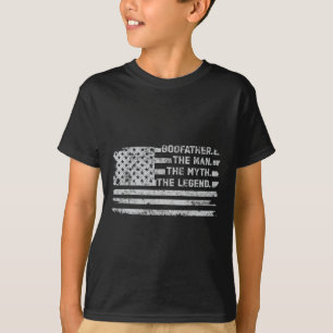 The Man Myth Legend Fathers Day American Flag T-Shirt