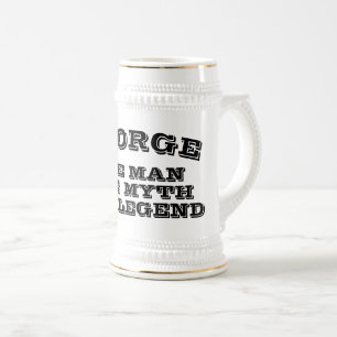 The man myth legend funny beer stein for men