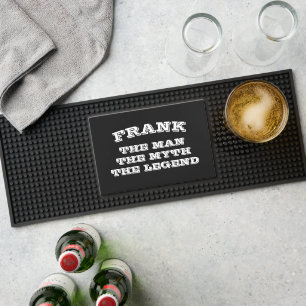 The man myth legend funny custom name black bar mat