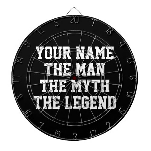 The man myth legend funny dartboard gift for guys