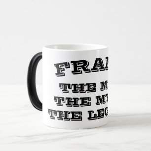 The man myth legend Heat Sensitive changing Color Morph Mug