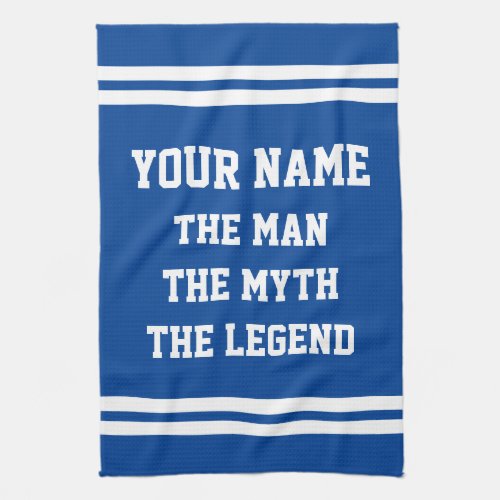 The man myth legend kitchen towel gift for men