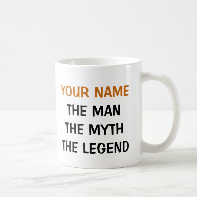 The man myth legend mug | Personalized for guys (Right)